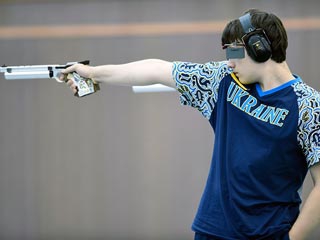 Украинские пистолетчики - серебряные призеры чемпионата Европы в командном турнире - «Стрельба»