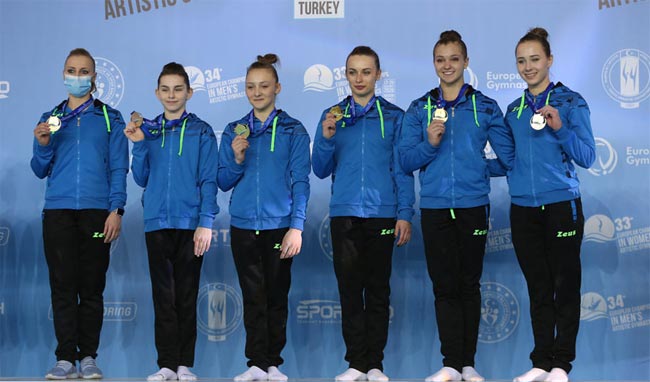 Украинки завоевали 6 медалей на женском Евро по спортивной гимнастике - «Гимнастика»