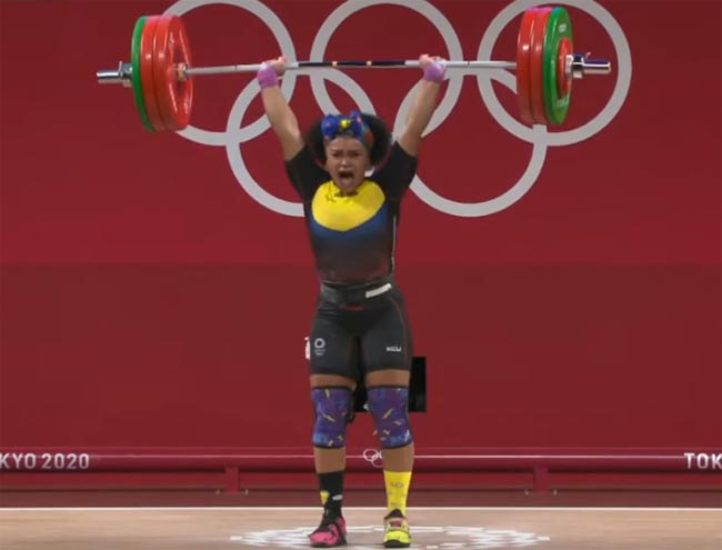 Эквадорская тяжелоатлетка Дахомес Баррера олимпийская чемпионка в категории до 76 кг; Деха – не финишировала - «Тяжелая атлетика»