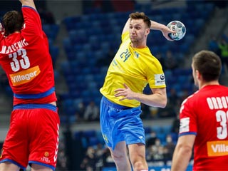 Два гандболиста сборной Украины попали в топ-6 сильнейших бросков тура на Евро-2022